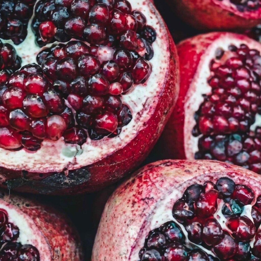 Elegant pomegranate fruit background