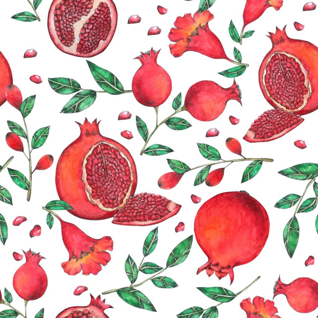 Fresh pomegranate wallpaper for phone