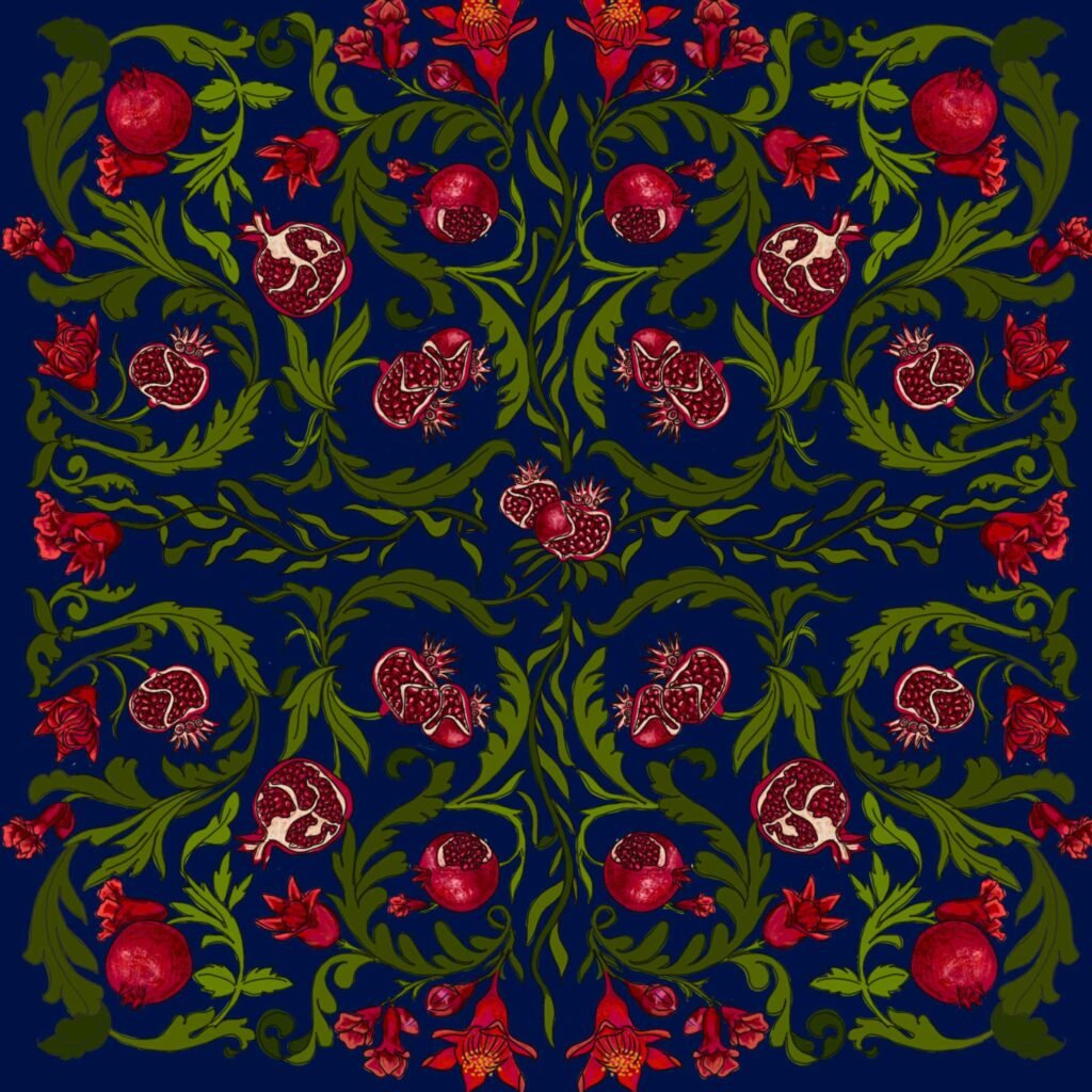 Juicy pomegranate wallpaper