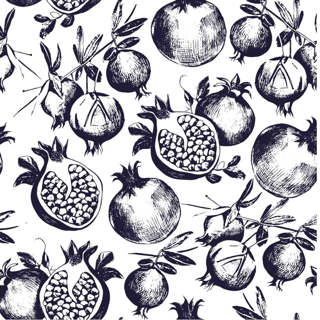 Juicy pomegranate wallpaper in 4K
