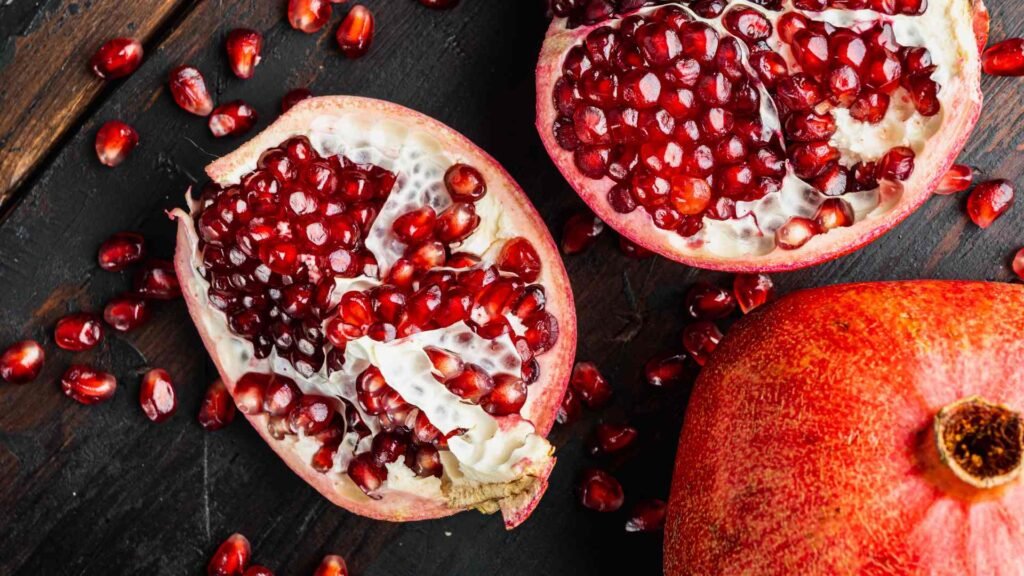 Modern pomegranate wallpaper design