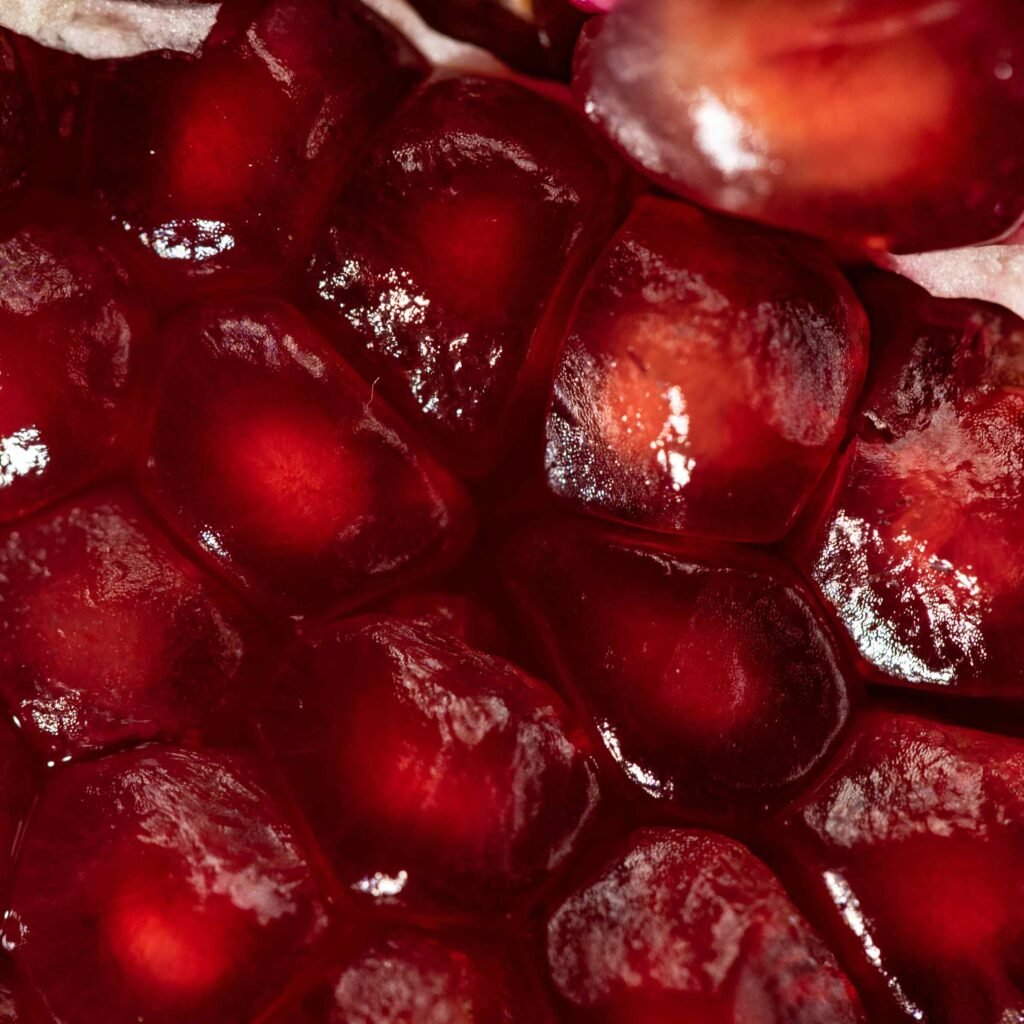 Realistic pomegranate fruit background