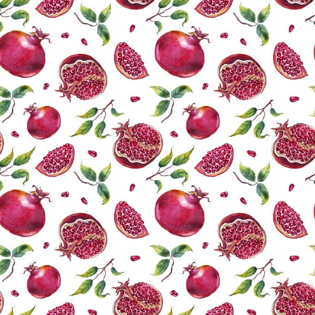 Red pomegranate wallpaper for iPhone