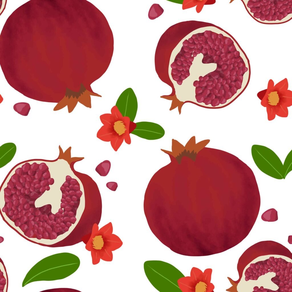 Ripe pomegranate fruit wallpaper in HD